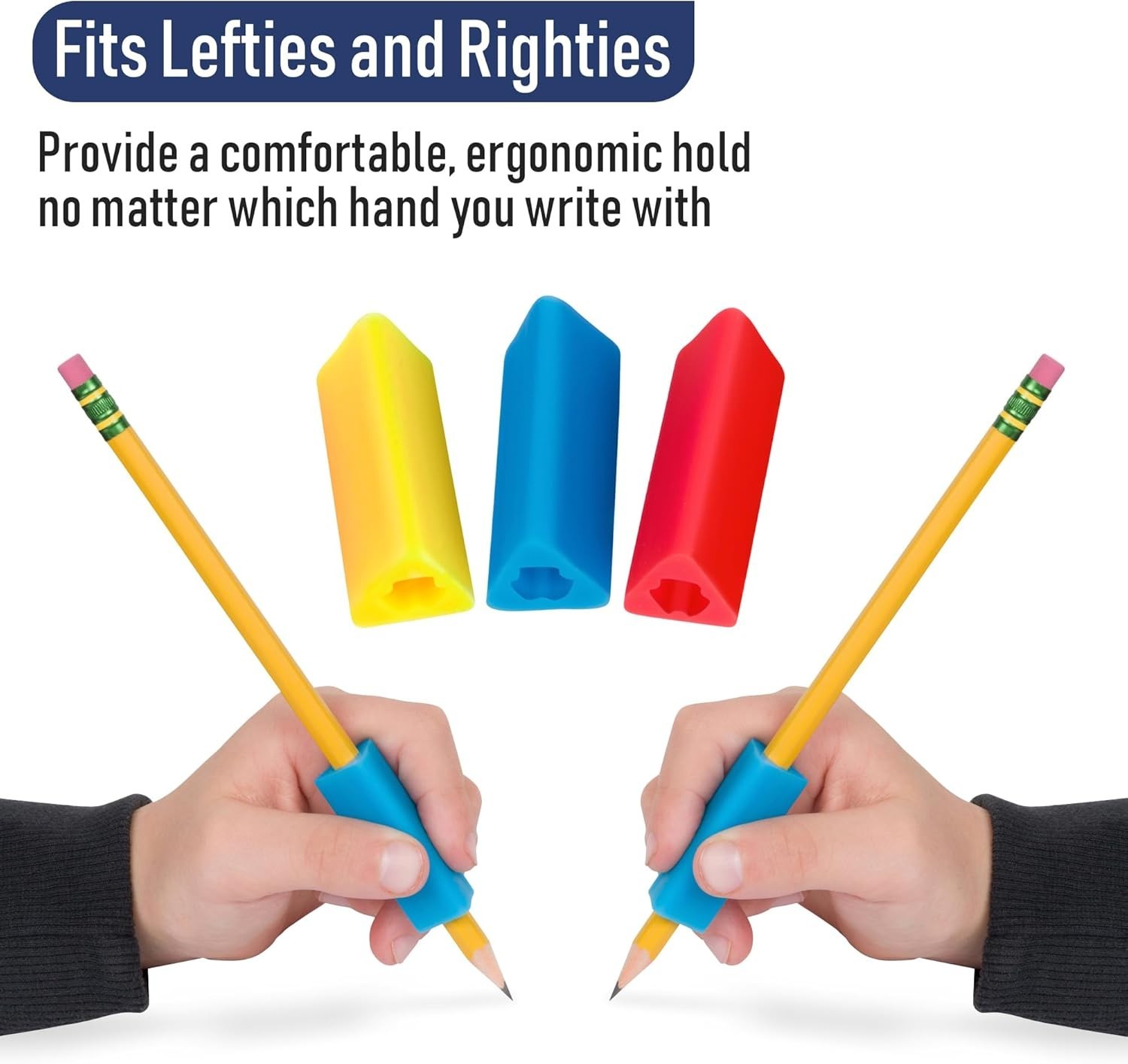 Ergonomic Triangle Pencil Grips, 200 Count