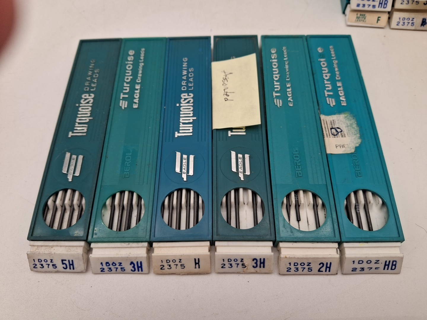 15 Eagle Turquoise Drawing Leads Lot 8 Full 7 Partial + 2 Empty