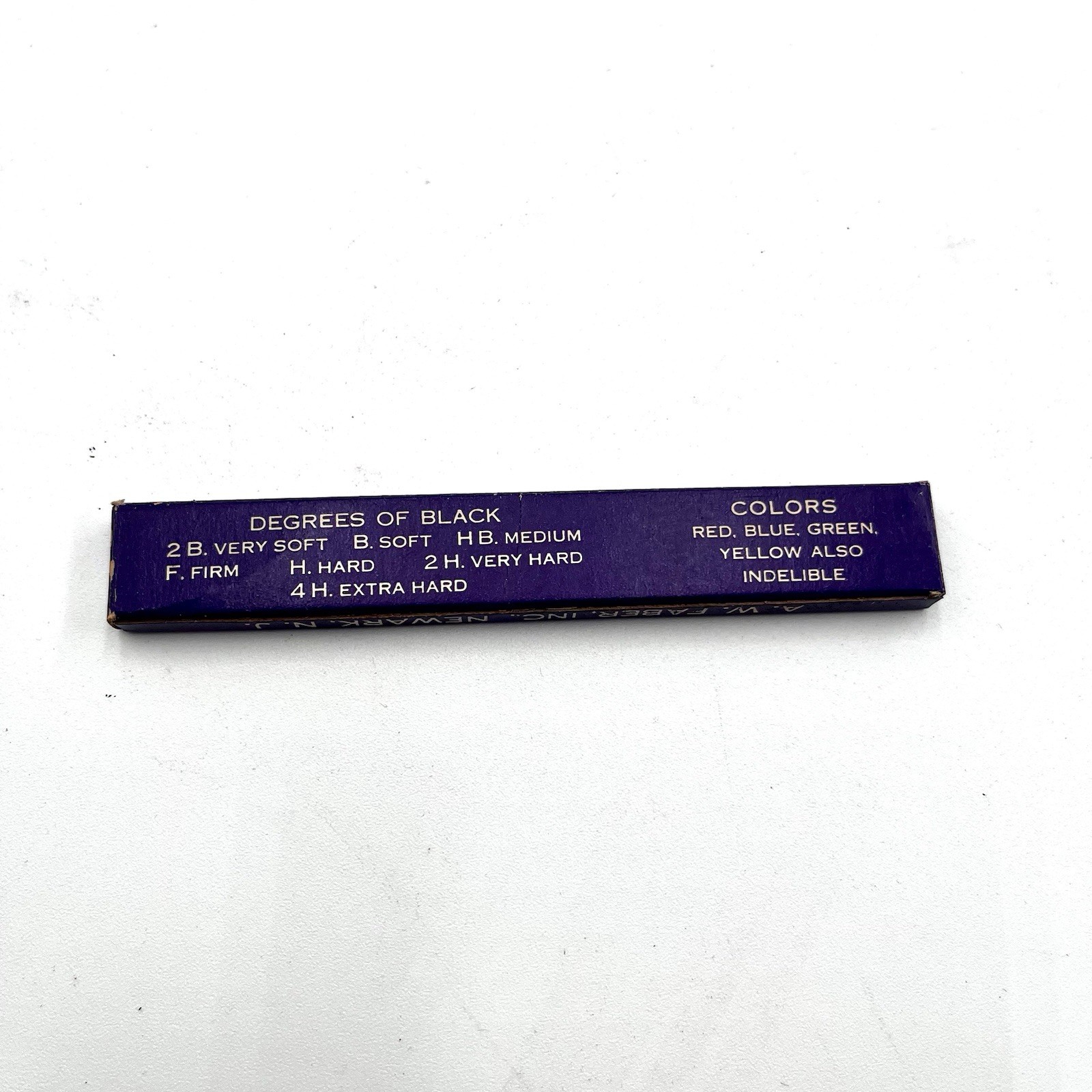 Lot Of 12 Vintage Pencil Leads A.W. Faber No.161 Four Inch Pencil Leads Purple
