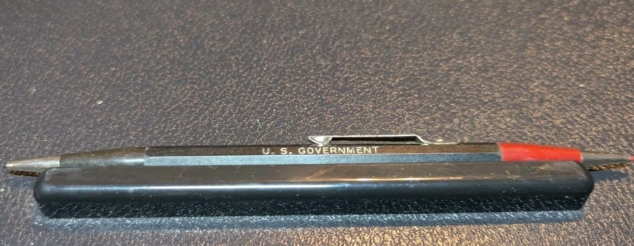 Vintage Autopoint Twinpoint Mechanical Pencil Red / Black ends – Made in the USA
