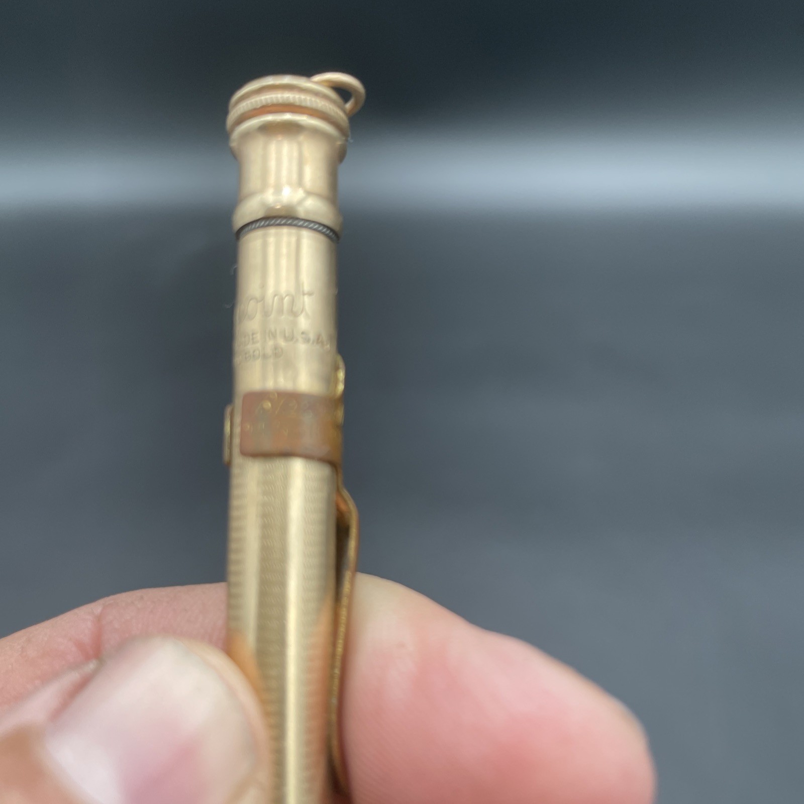 Ingersoll 14k Rolled Gold Redipoint Mechanical Pencil Made In USA Monogrammed