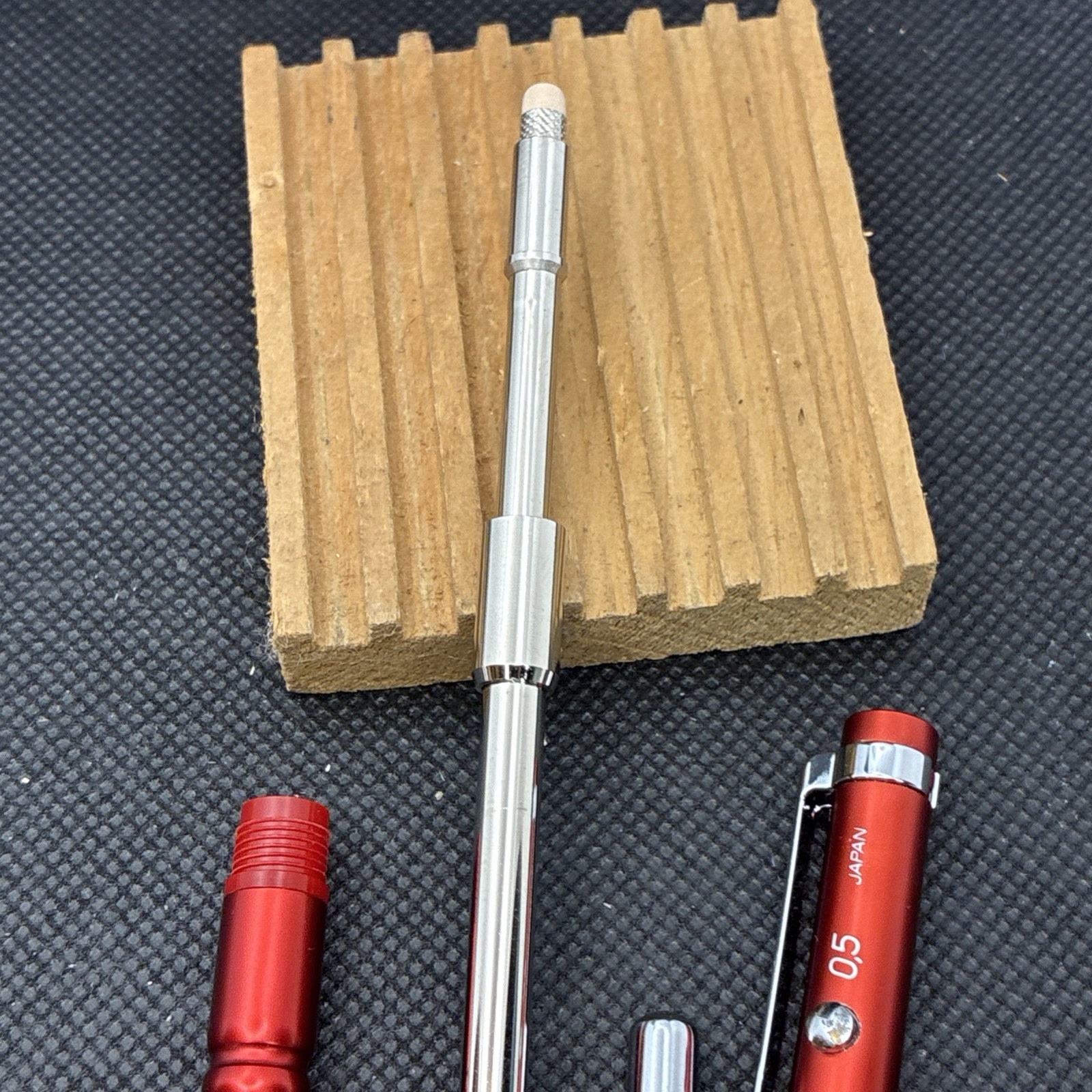 NOS Rotring 400 502 180 Red Metallic Full Metal Double Push mechanical pencil