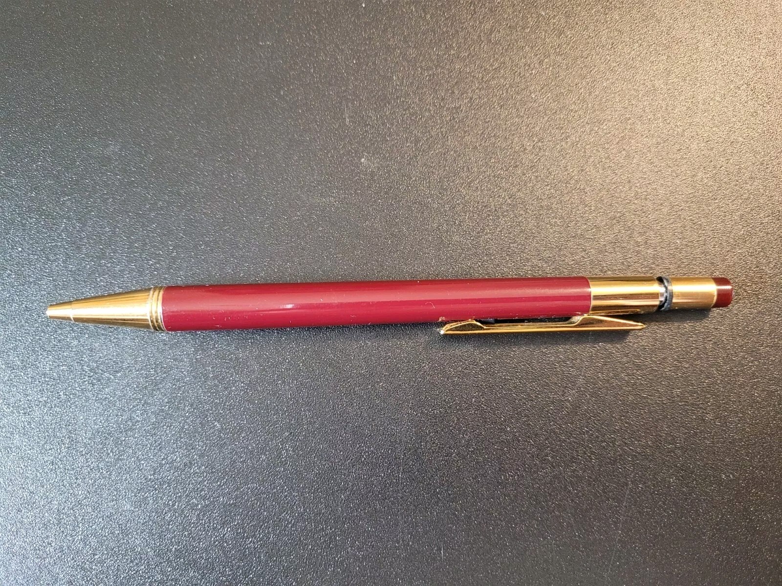 Rare Discontinued Export model Pentel clicsharp PC355 0.5mm Cranberry Gold JAPAN