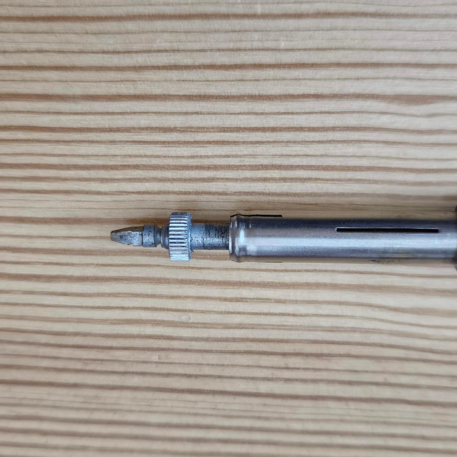 Vtg Dixon Rite-Rite Mechanical Pencil Burgundy Red Threadline Viewpoint Works