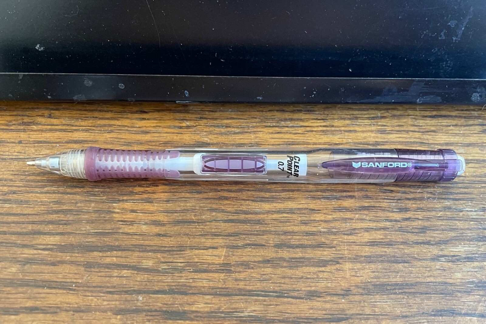 Sanford Clear Point Purple Barrel 0.7mm Mechanical Pencil Lead Slightly Used