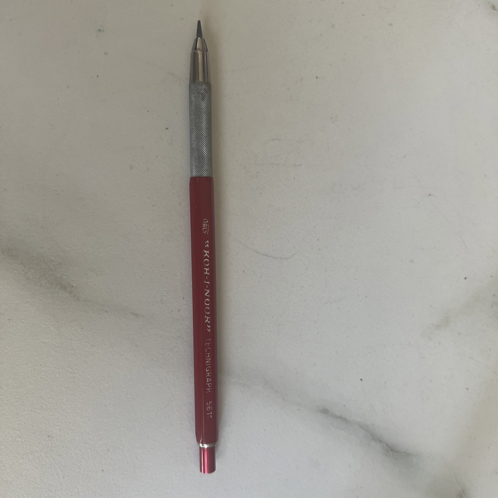 Vintage KOH-I-NOOR Red Technigraph 5611 Lead Holder Drafting Pencil Made Italy