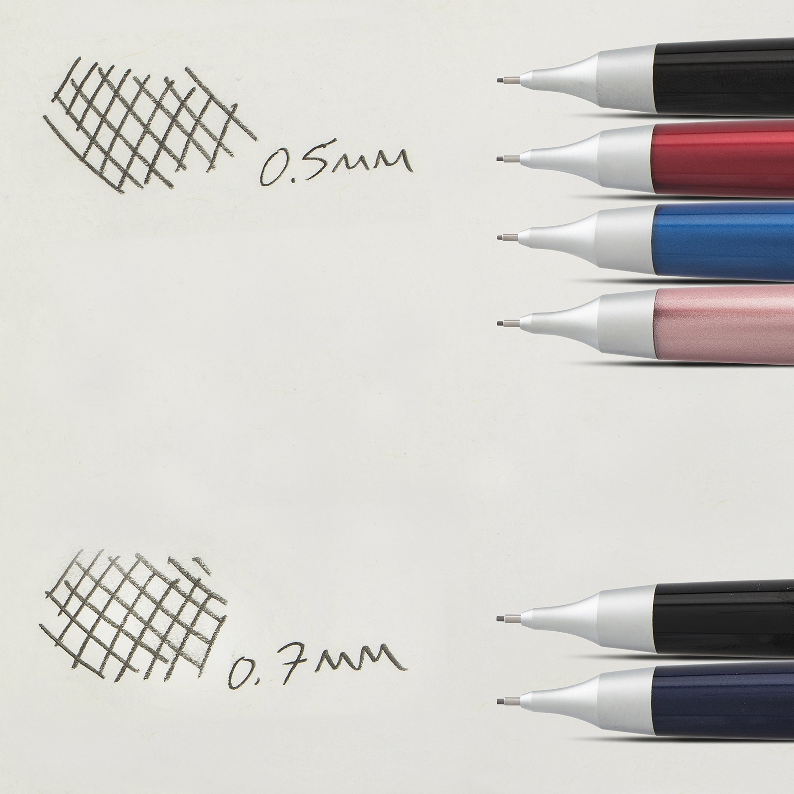 Pentel Sharp Kerry Mechanical Pencil Pink Capped Design for Pocket Protection