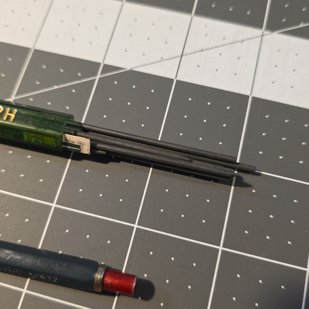 Eberhard Faber Microtomic 617 Mechanical Pencil And Castell Drawing Lead Vintage