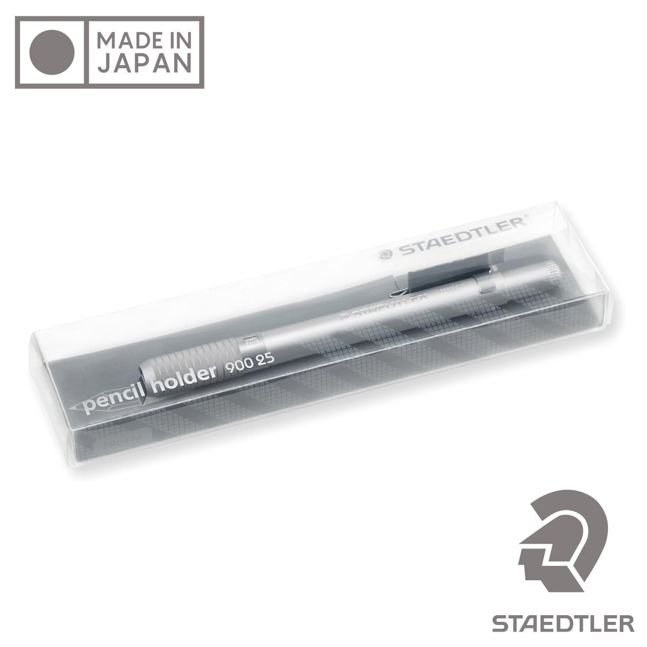 STAEDTLER Aluminum Pencil Holder Extender Knurled Grip 900-25 Made in Japan