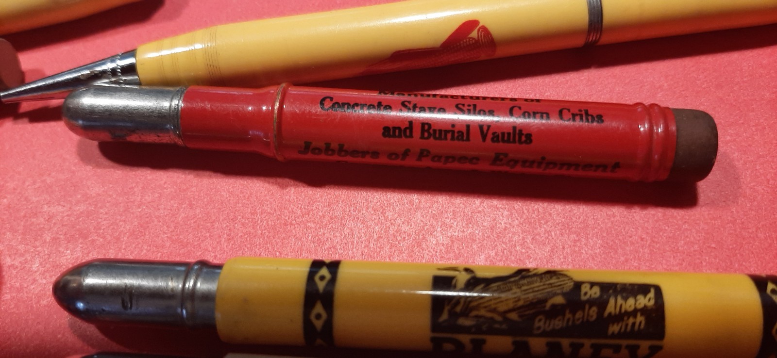 Bullet Pencils Mechanical Pencils Midwest Vintage Advertising Lot of 1 dozen
