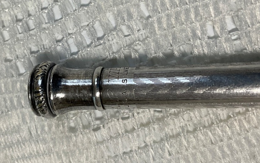 Wahl-Eversharp Silver Plate Mechanical Pencil -4”-Working – USA- Early 1920’s