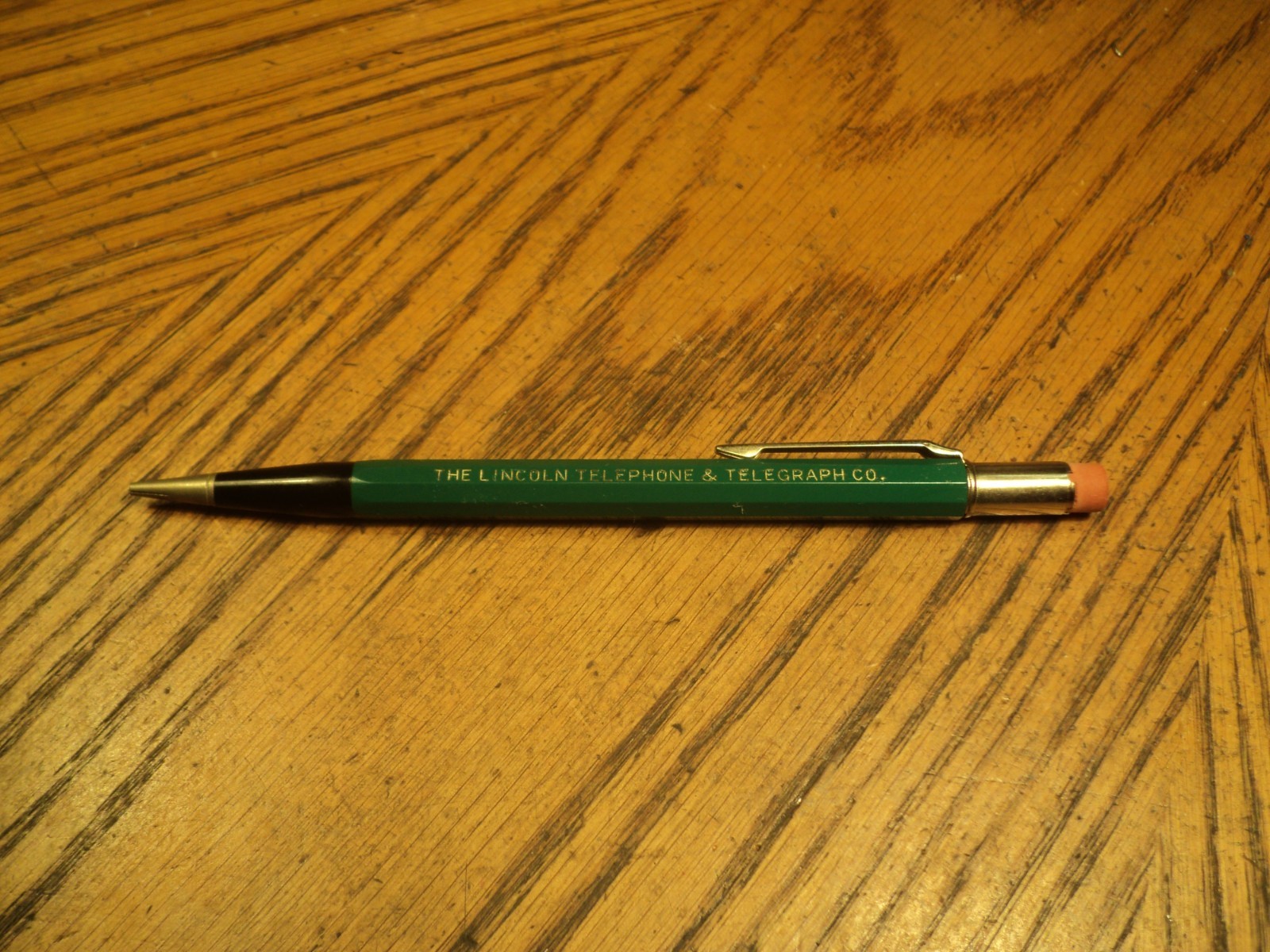 Vintage Autopoint Mechanical Pencil Lincoln Telephone & Telegraph Co 5-1/2″ C