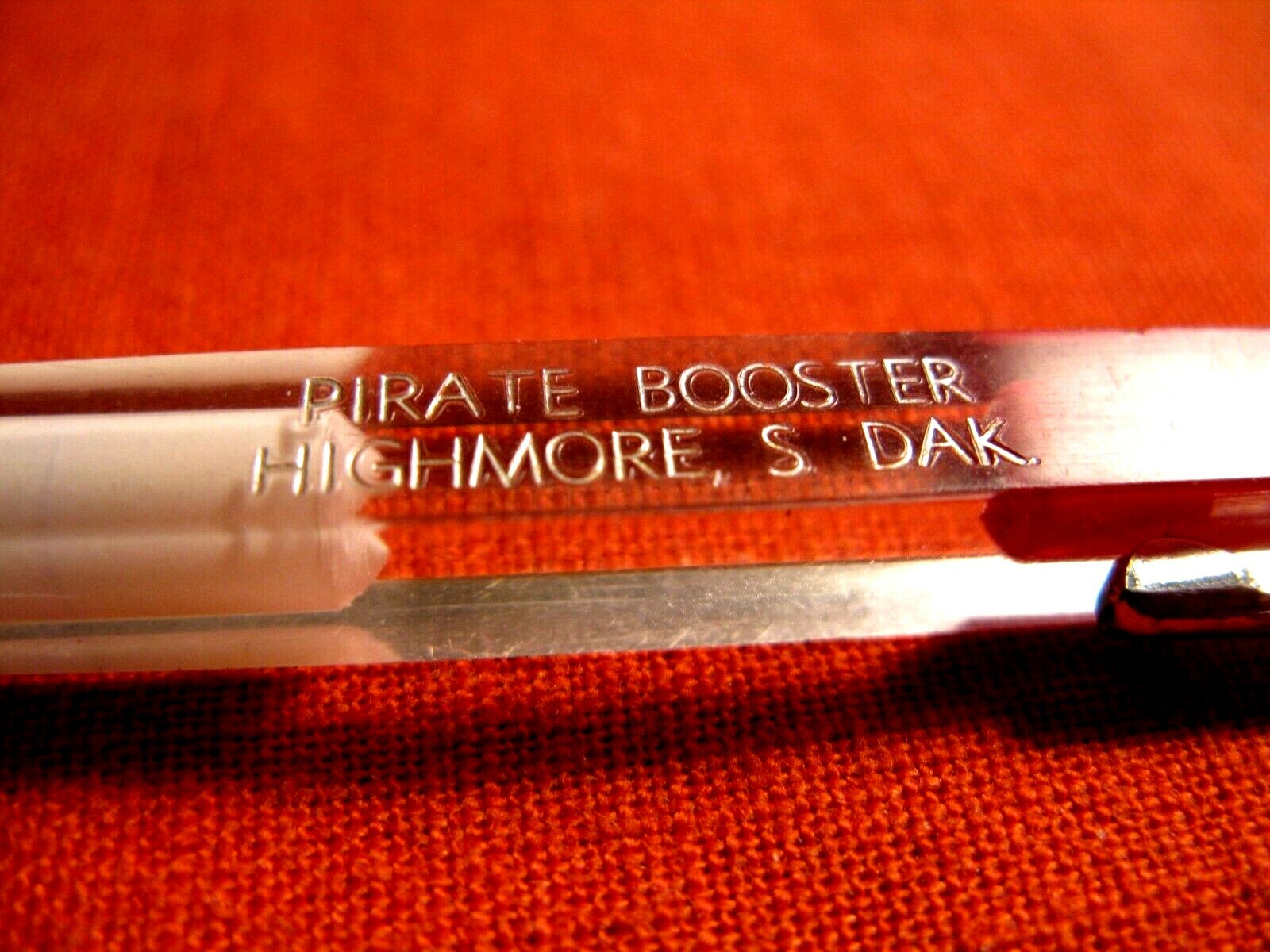 MADE IN USA 5 1/2″ LONG MECHANICAL PENCIL PIRATE BOOSTER HIGHMORE, S.DAKODA HS