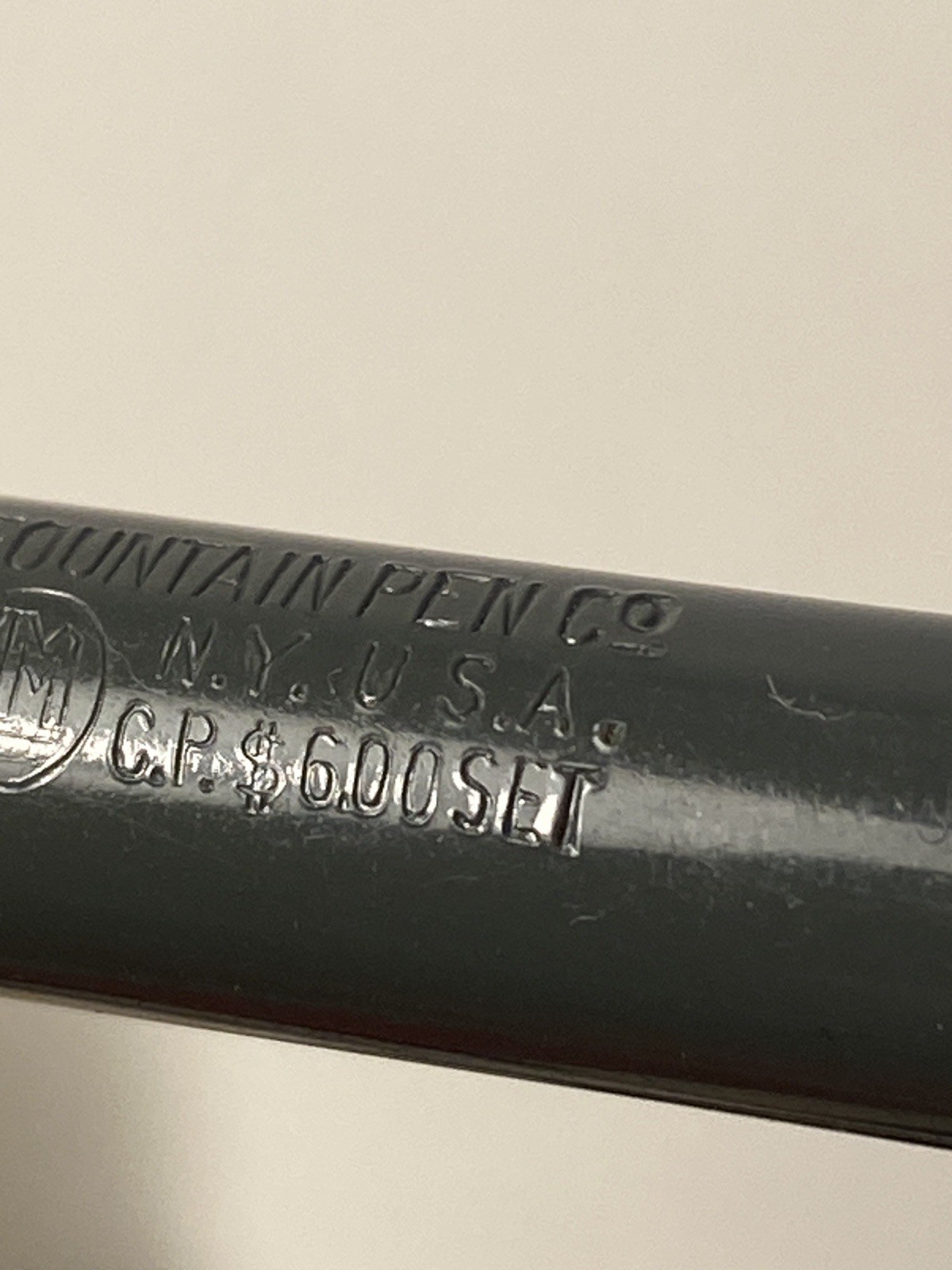 Vintage Morrison Fountain Pen Co. Mechanical Pencil No. 66 Gray & Black