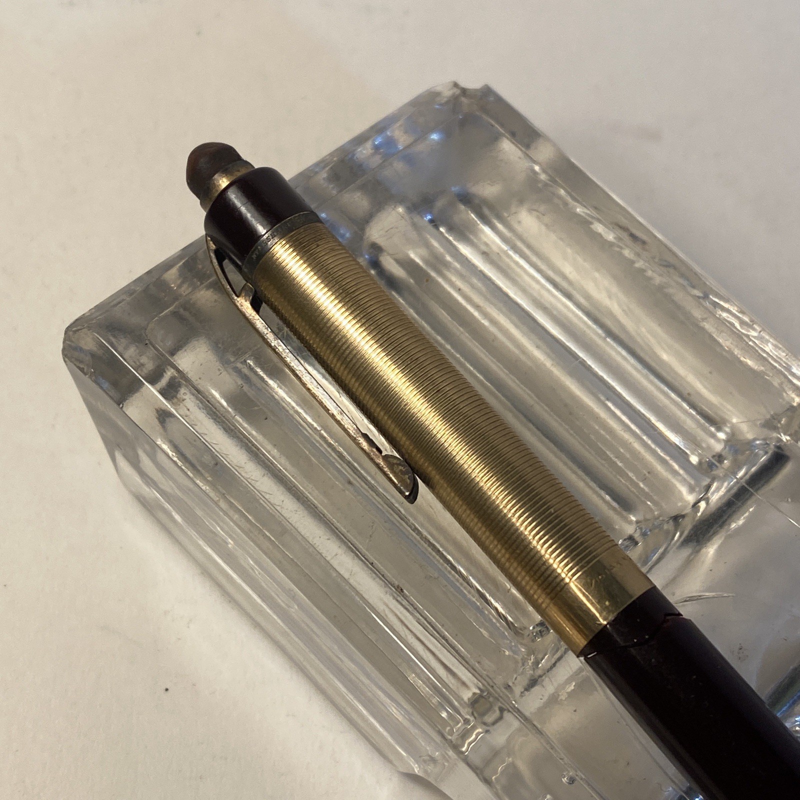 Eversharp Skyline Burgundy Mechanical Pencil 1/10 14 K.Y.G.F. Vintage 40s PARTS