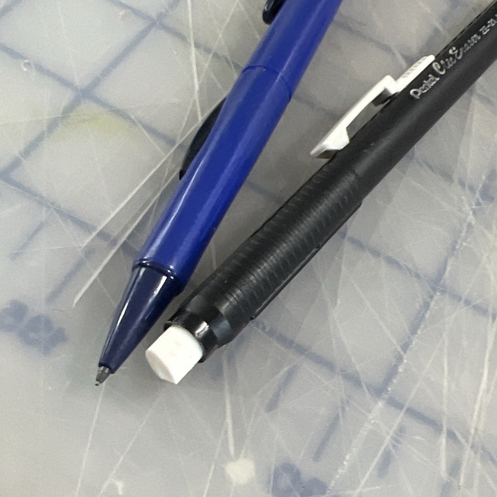 Vintage Pentel PD15 Mechanical Pencil Blue Comes With Pentel Clic Eraser