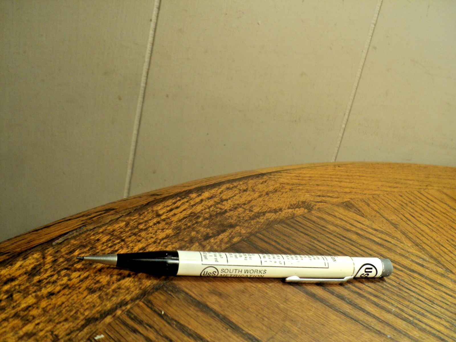 Vintage Autopoint Mechanical Pencil USS South Works Metric Chart 5-3/4″ Long