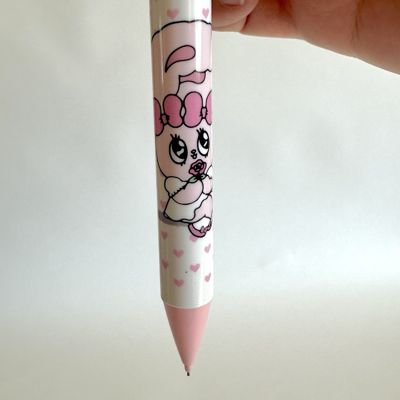Esther Bunny Hear Locket Pen Mechanical PENCIL New Esther Kim Kawaii Japan Pink