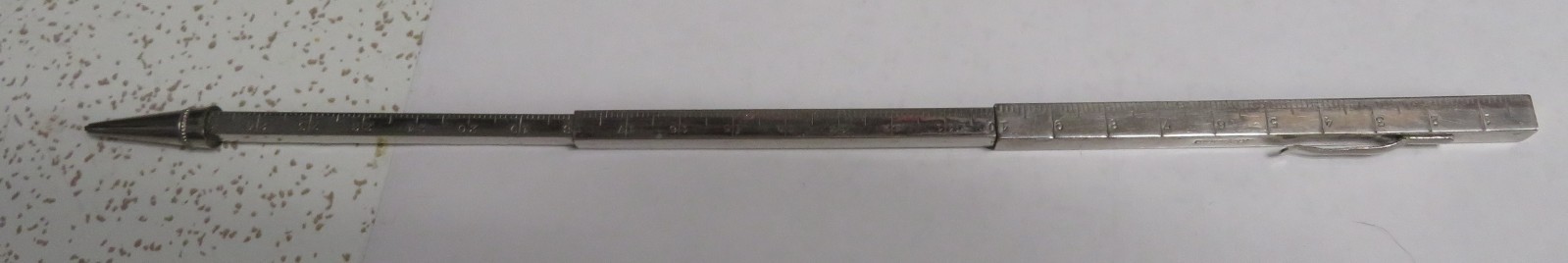 Vintage Square Telescoping Measuring Mechanical Pencil Pre-WW2 Made In Germany