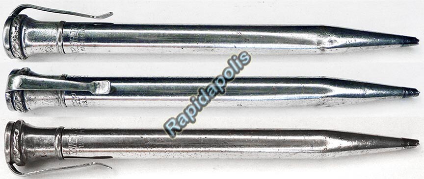 1920s USA-made WAHL EVERSHARP Silver Plated Smooth Barrel Mechanical Pencil