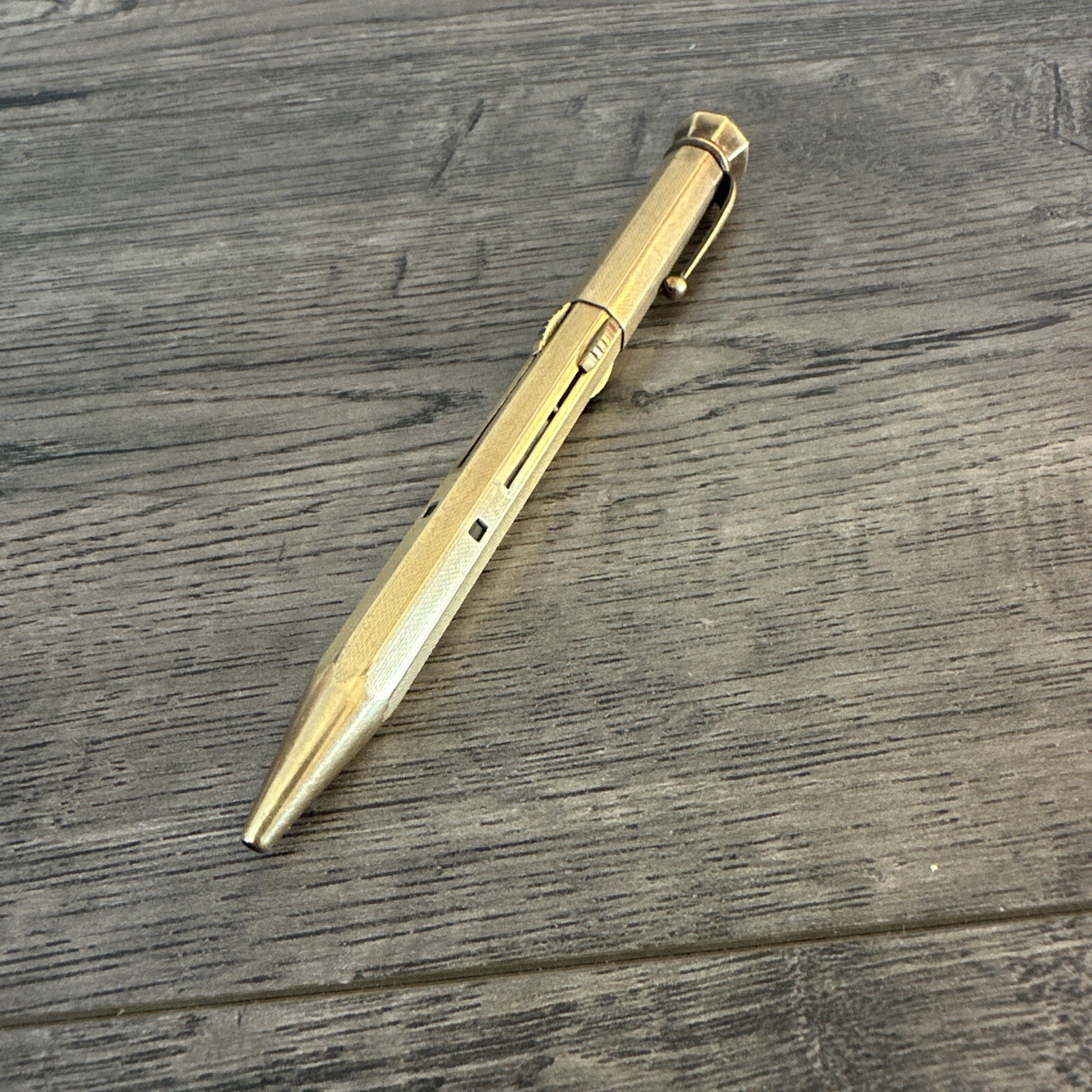 Vtg FEND SUPER NORMA Patent 4 Multi Color MECHANICAL PENCIL GOLD Germany