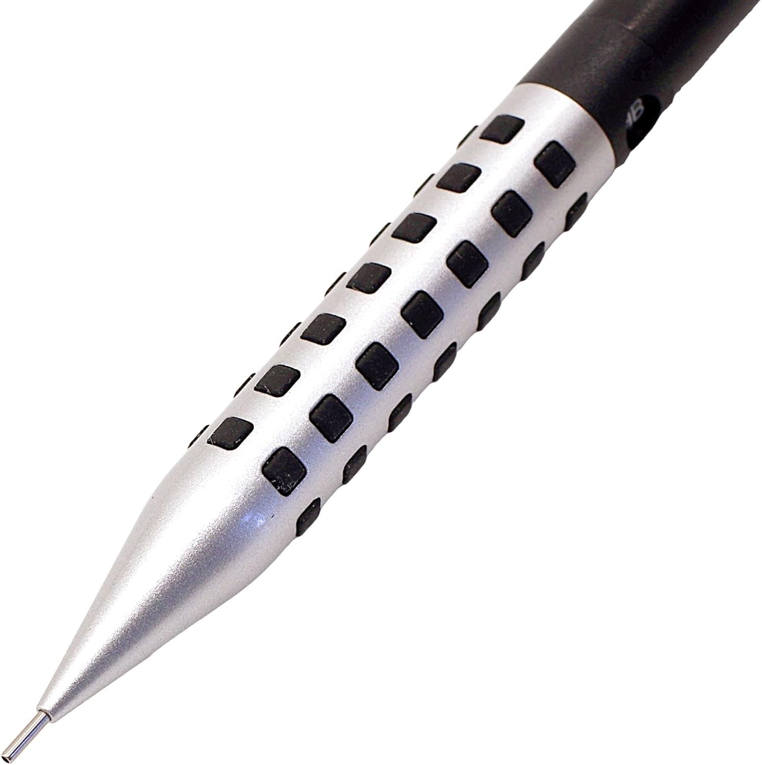 Pentel Smash Q1005 0.5mm Drafting Mechanical Pencil Silver Black Limited Japan