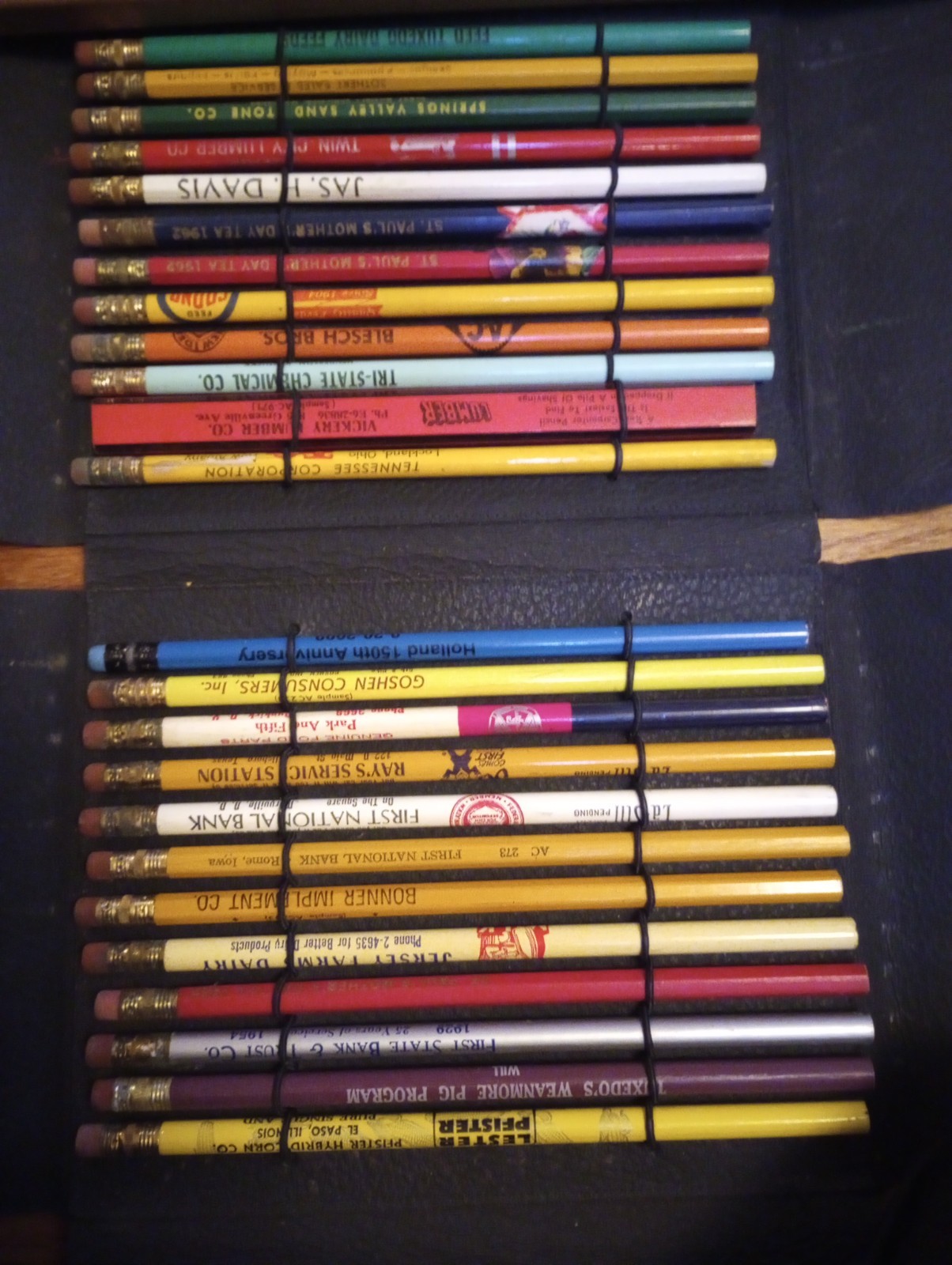 24 UNUSED Salesmans Sample Advertising Pencils In Case Allis Chalmers Holland IN