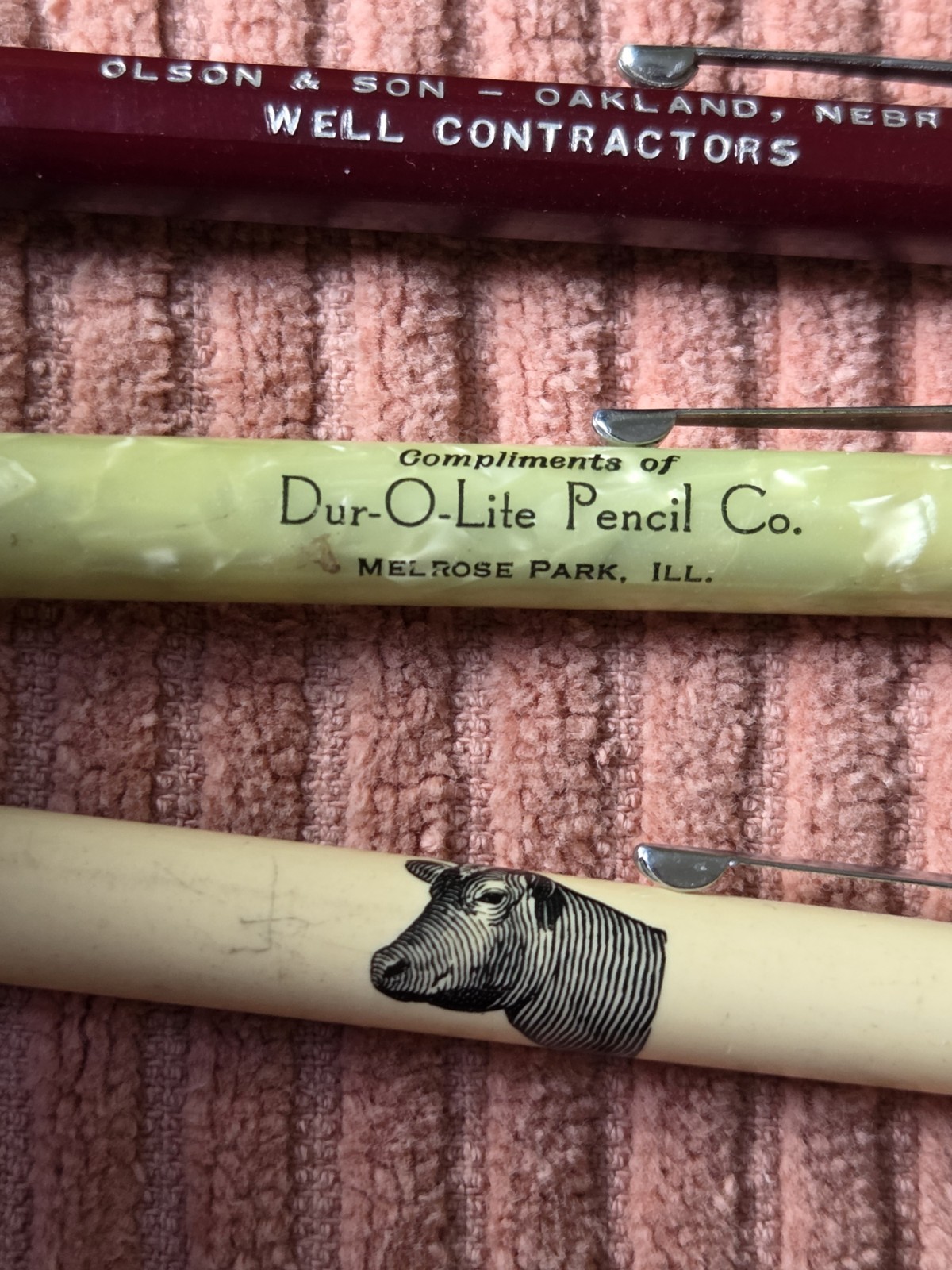 Vintage Durolite Mechanical Pencil Lot Of 5 ESTATE FIND