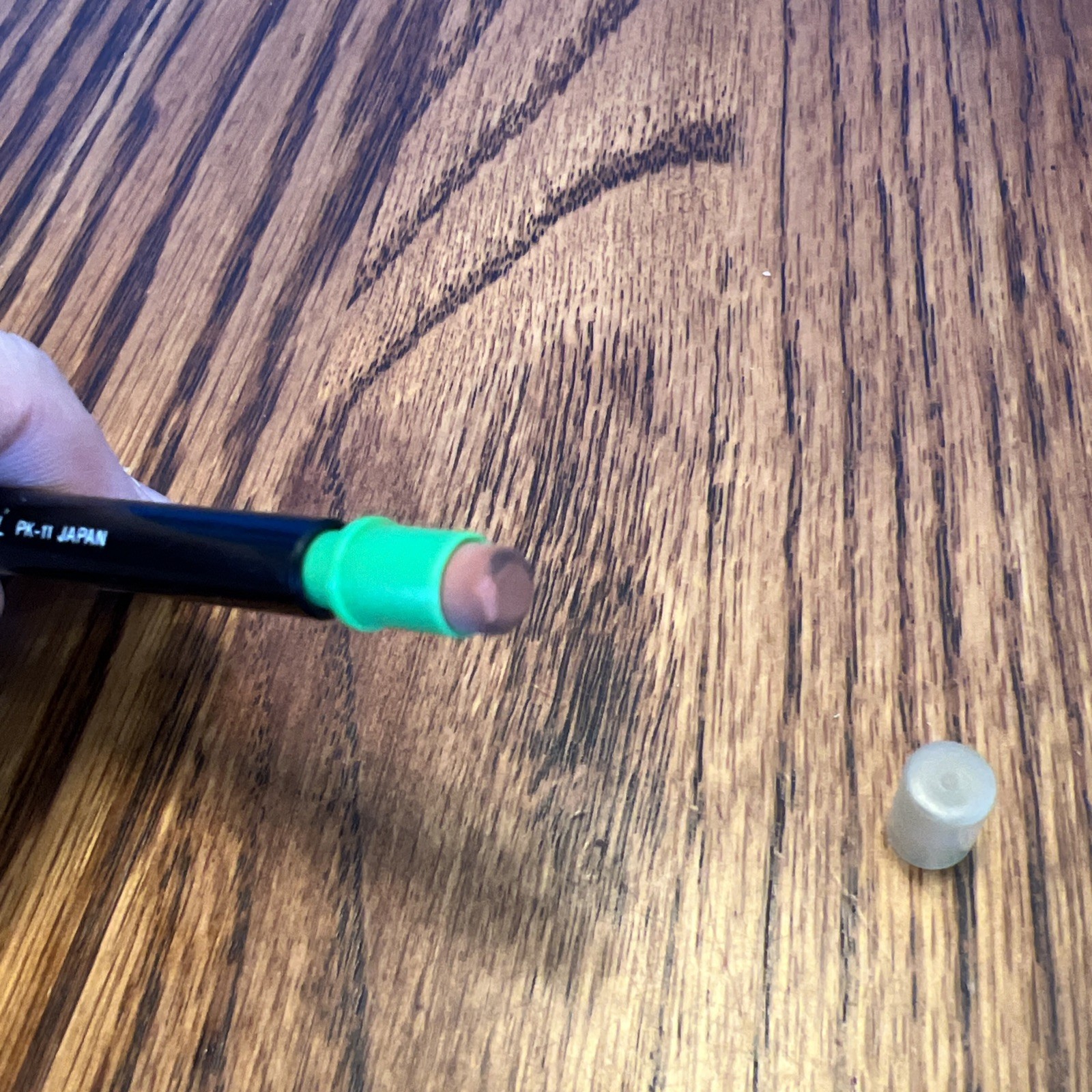1 Vintage ITOYA Pointkeeper Pencil PK-11 JAPAN Green w/ Eraser & Cap Used