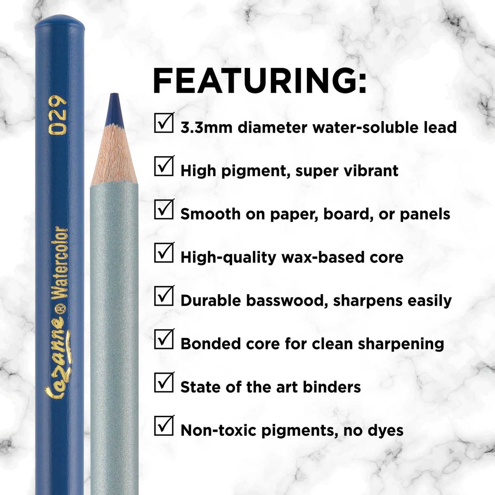 Creative Mark Cezanne Watercolor Pencil Set 24 Count (Pack of 1), Multicolor