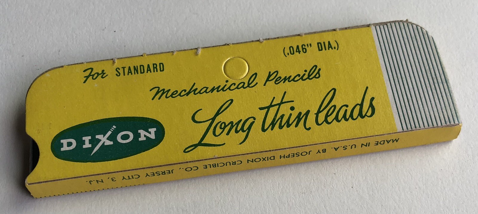 Vintage DIXON Mechanical Pencil Lead 1.1mm HB 12pk NOS Sleeve Card USA