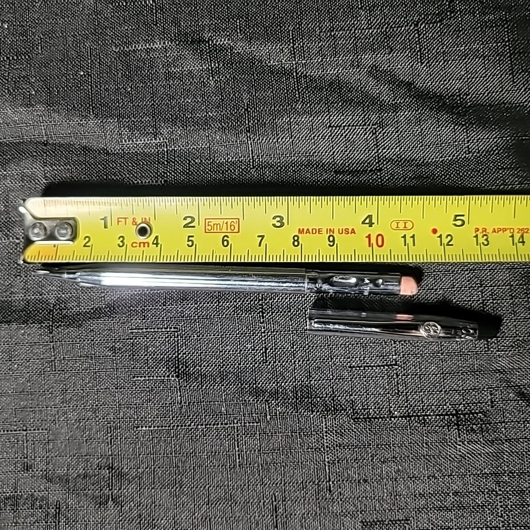 Silver Tone Cross Mechanical Pencil General Electric GE Logo Promo Chrome VTG