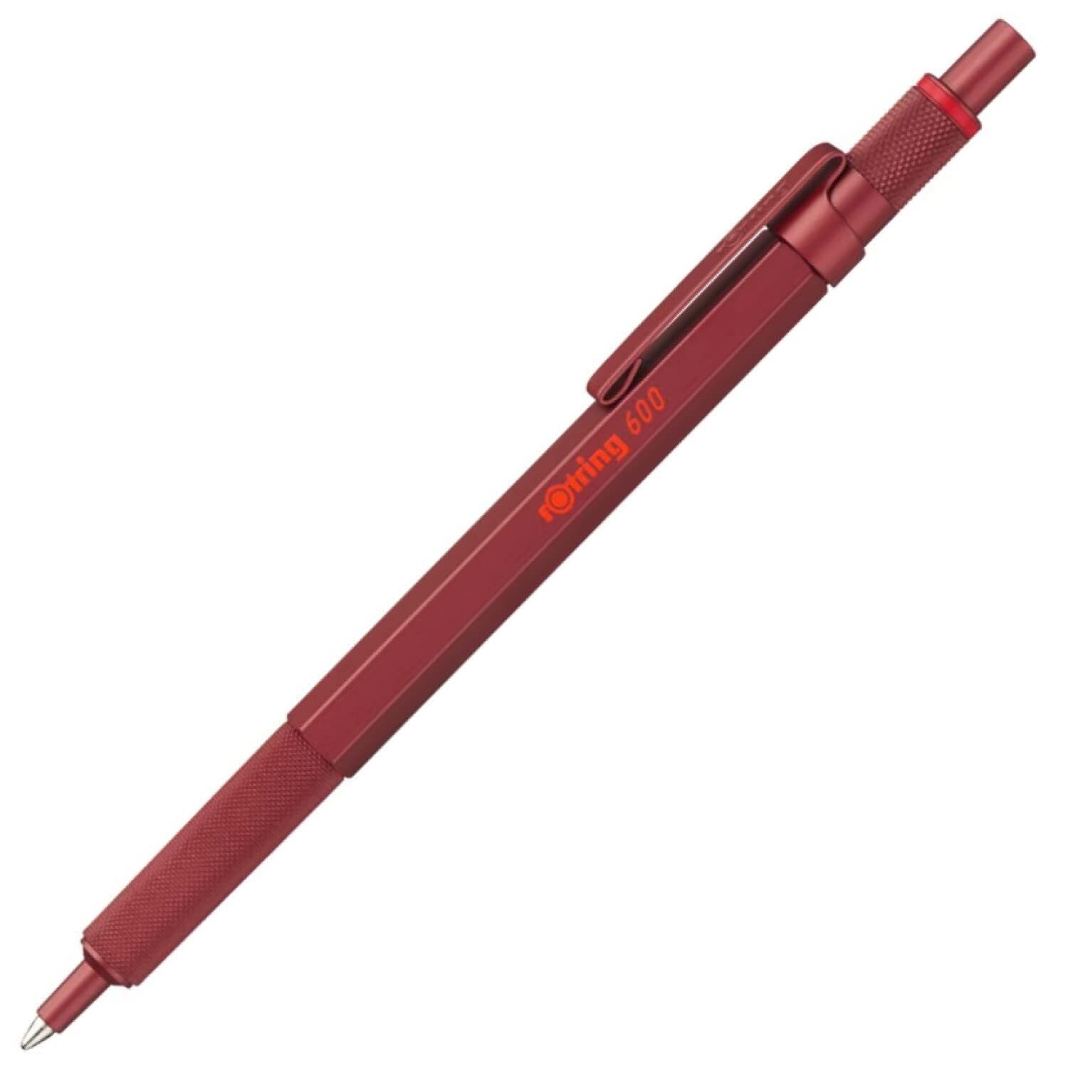 rOtring 600 Precision Mechanical Pencil Metal Barrel Hexagonal Grip Red 1 Count