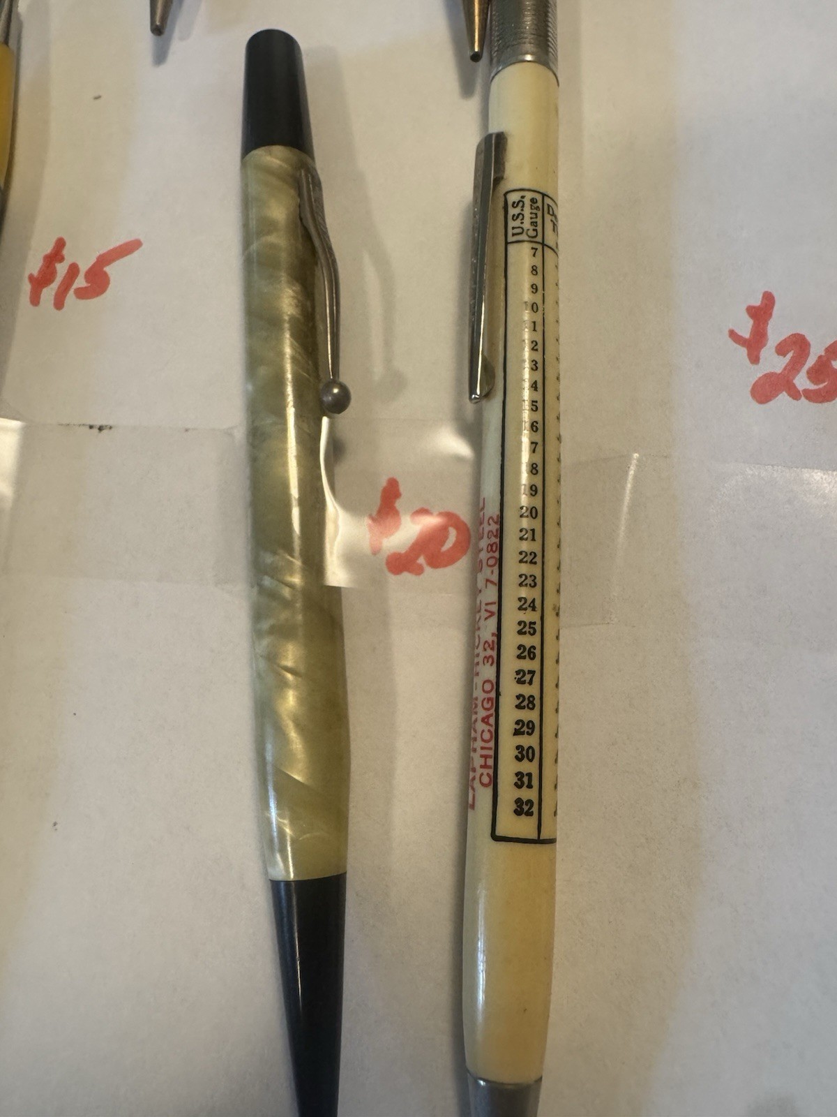 Lot of 27 Vintage Mechanical Pencils – Advertising, Sheaffers, Ritepoint, Etc