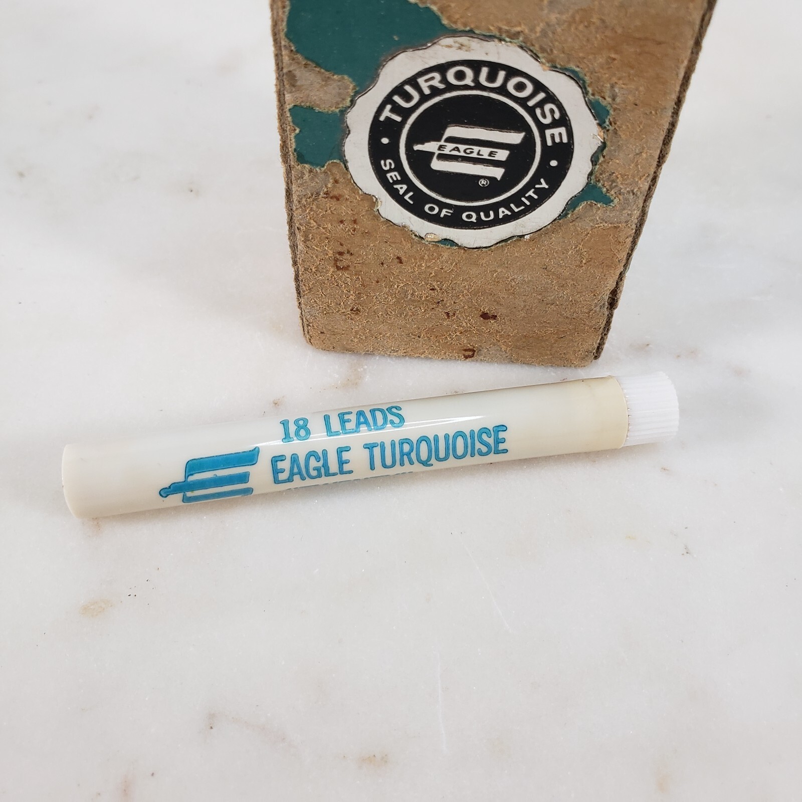 Vtg Eagle Turquoise Twenty .020 Leads (0.5mm) 18 Leads x 12 4H Tubes