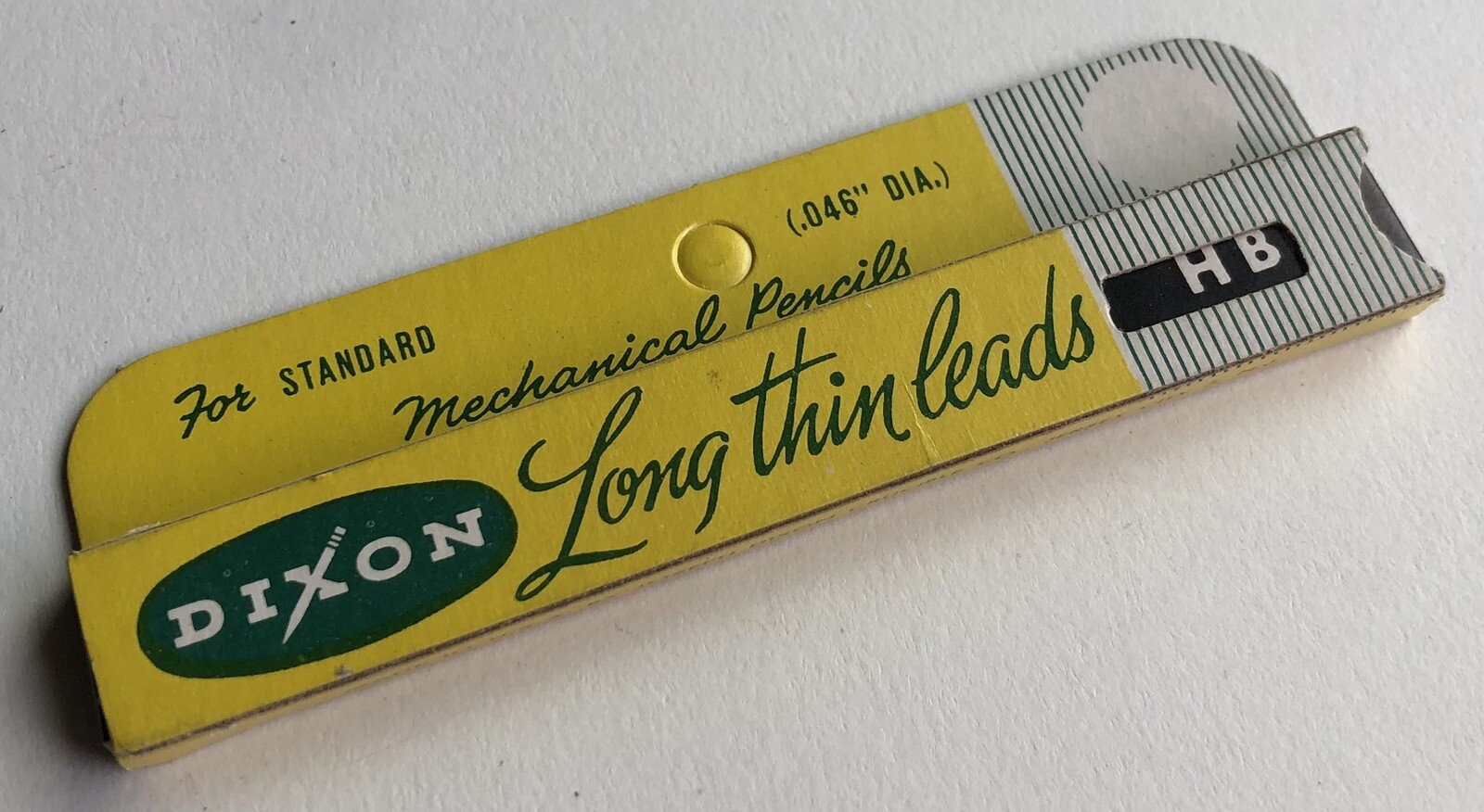 Vintage DIXON Mechanical Pencil Lead 1.1mm HB 12pk NOS Sleeve Card USA