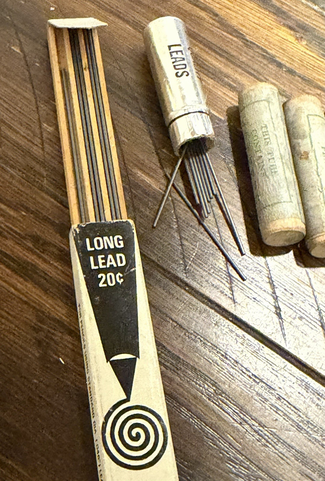 Vintage Mechanical Pencil Lead & Eraser Refill Lot Scripto Autopoint No. 512