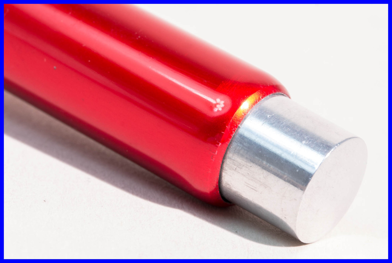 HUGE red anodized aluminium 3.5 mm lead Drafting Sketch Pencil POP ART 1960’s