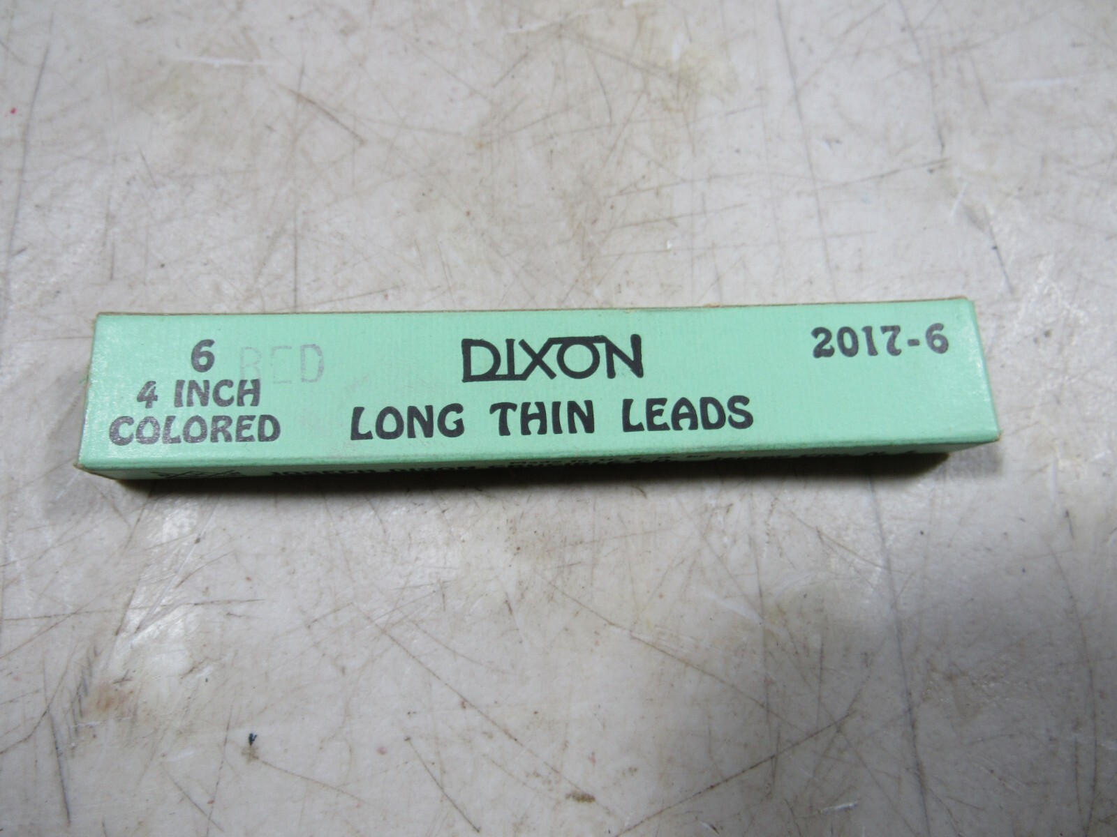 Vintage/Antique Joseph Dixon Crucible Red Long Thin Pencil Leads NOS 2017-6 4in