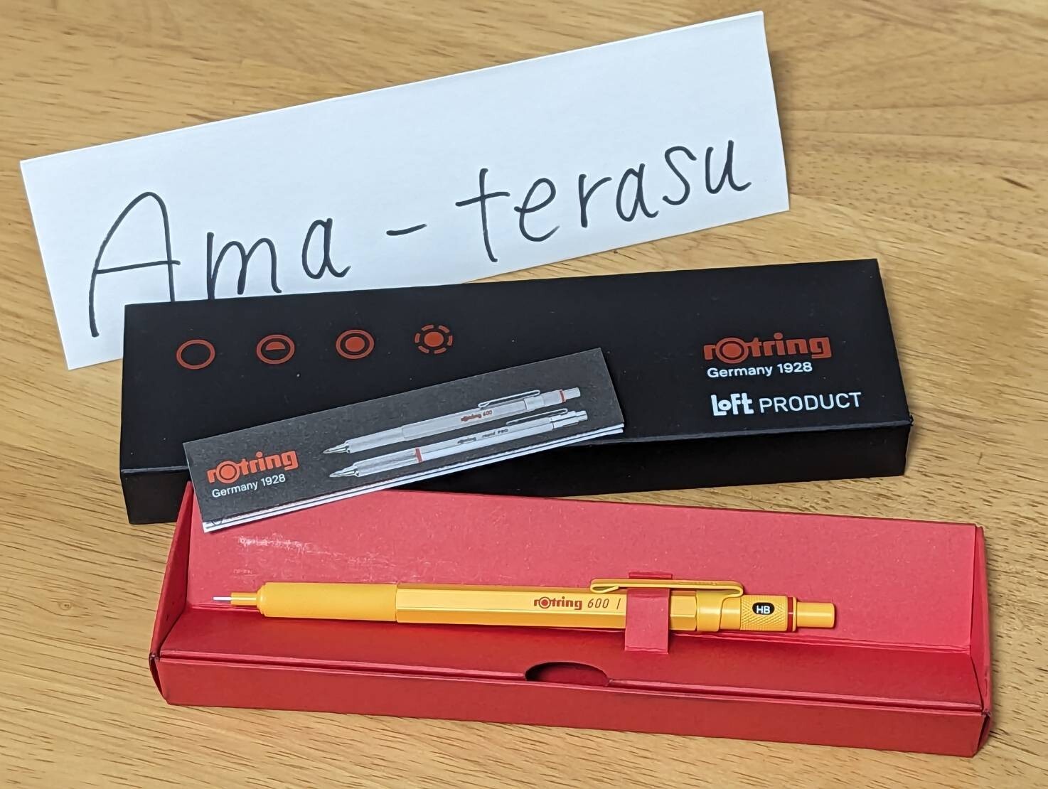 Rotring 600 Loft Limited Color Yellow Mechanical Pencil 0.5 mm With Box New