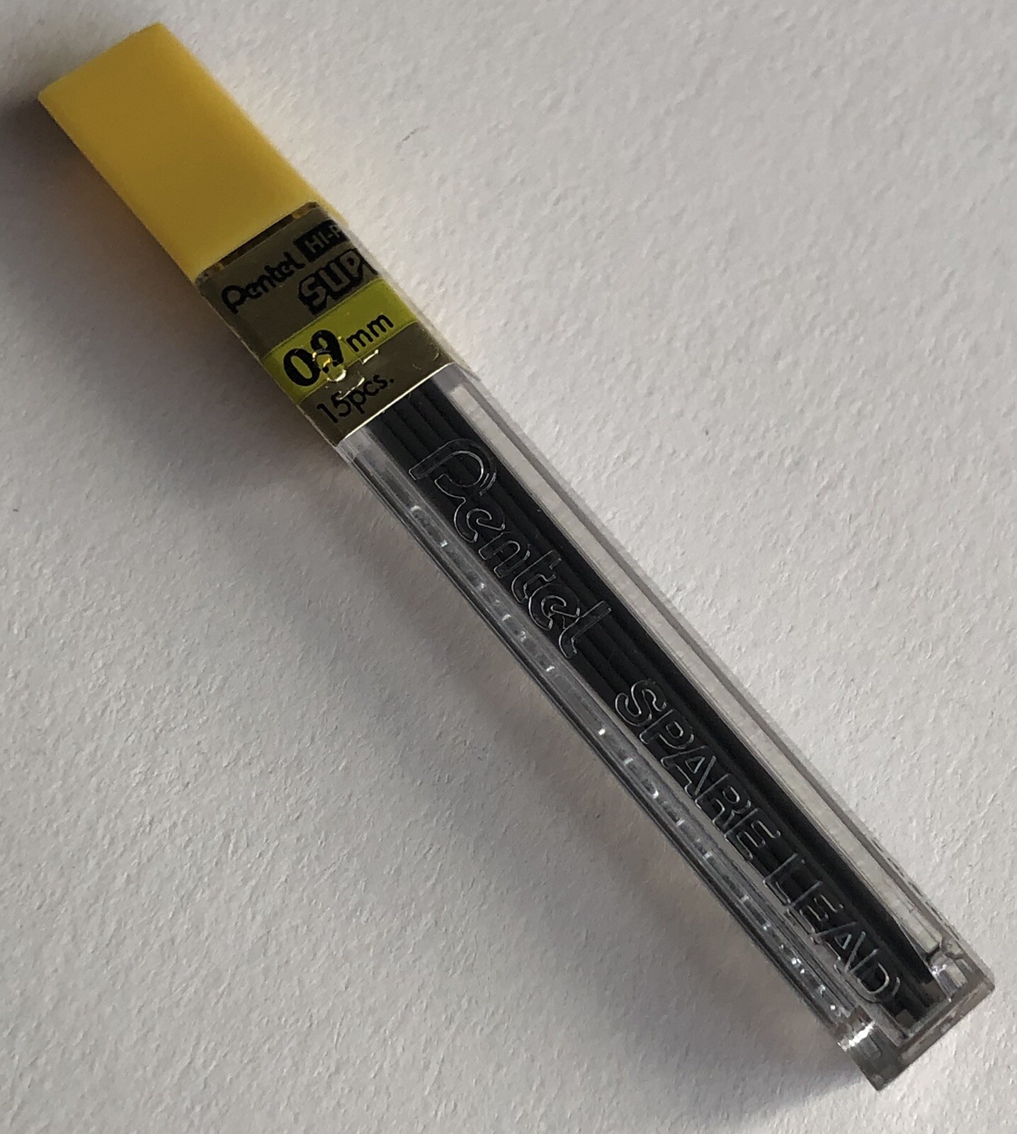 Vintage PENTEL Hi Polymer HB Mechanical Pencil Lead .9mm Black NOS 15pk Japan