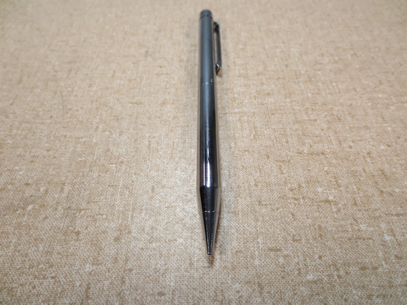 Sheaffer Targa Brushed Stainless Steel 0.7mm Pencil Metal White Dot Lined