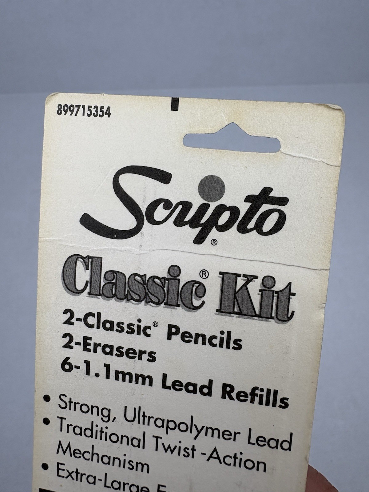 Vintage Scripto Classic Kit Mechanical Pencil w/Refills & Erasers 02359 NOS 1996