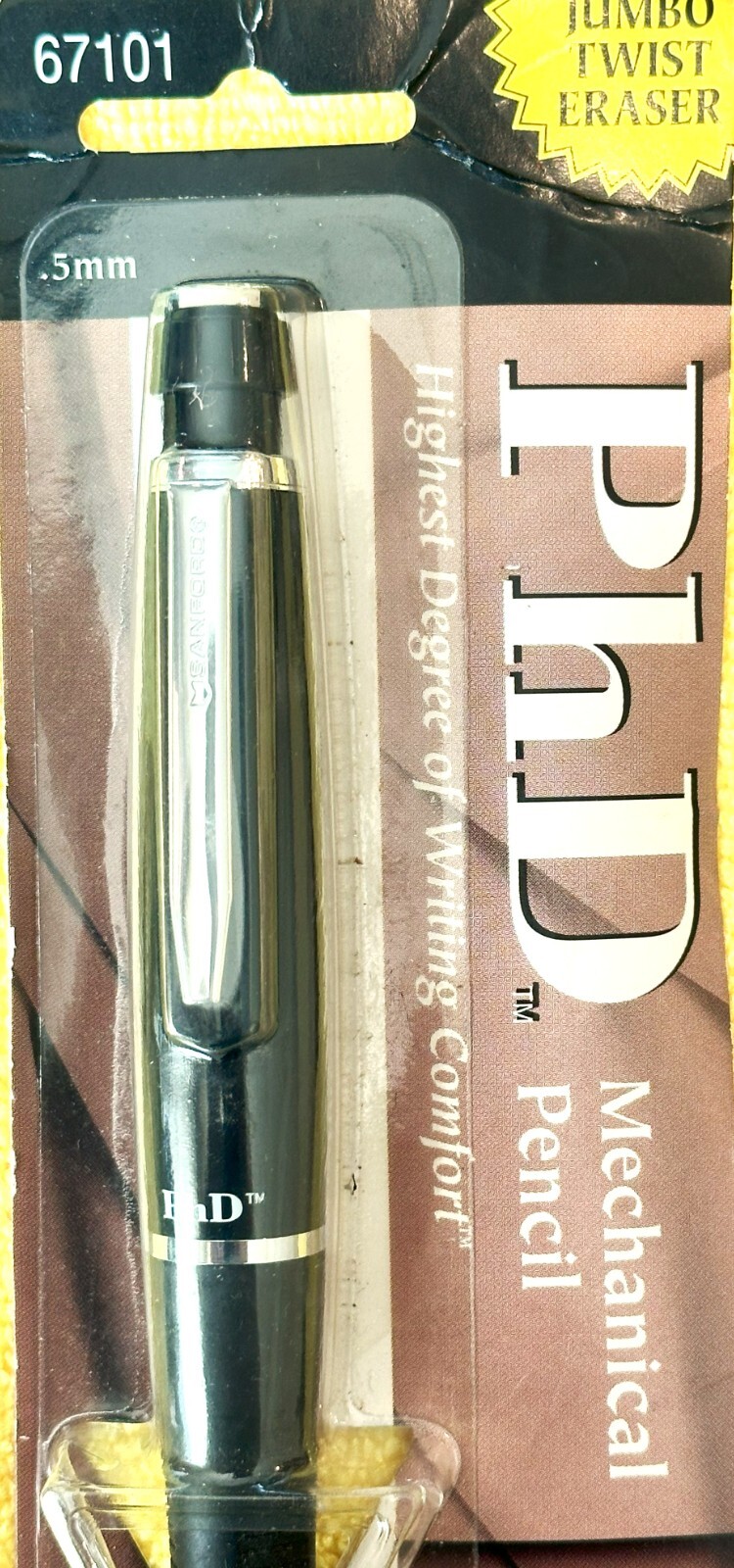 Sanford PhD .5 mm Pencil Black & Chrome-Original Packaging, Extremely Rare!