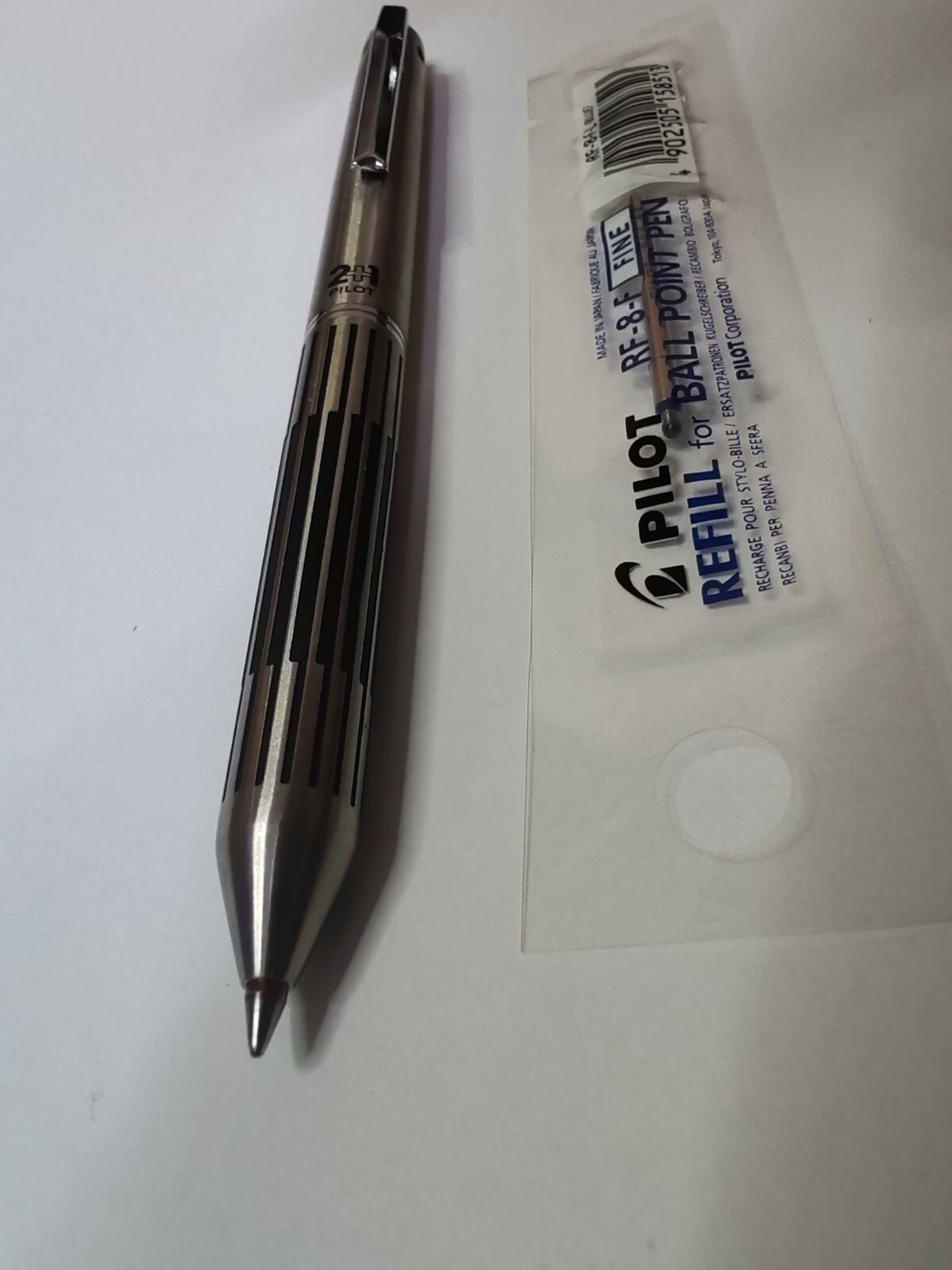 Pilot Vtg New Etched 2+1 Multi Function Mechanical Pencil,Red&Black Pen Japan