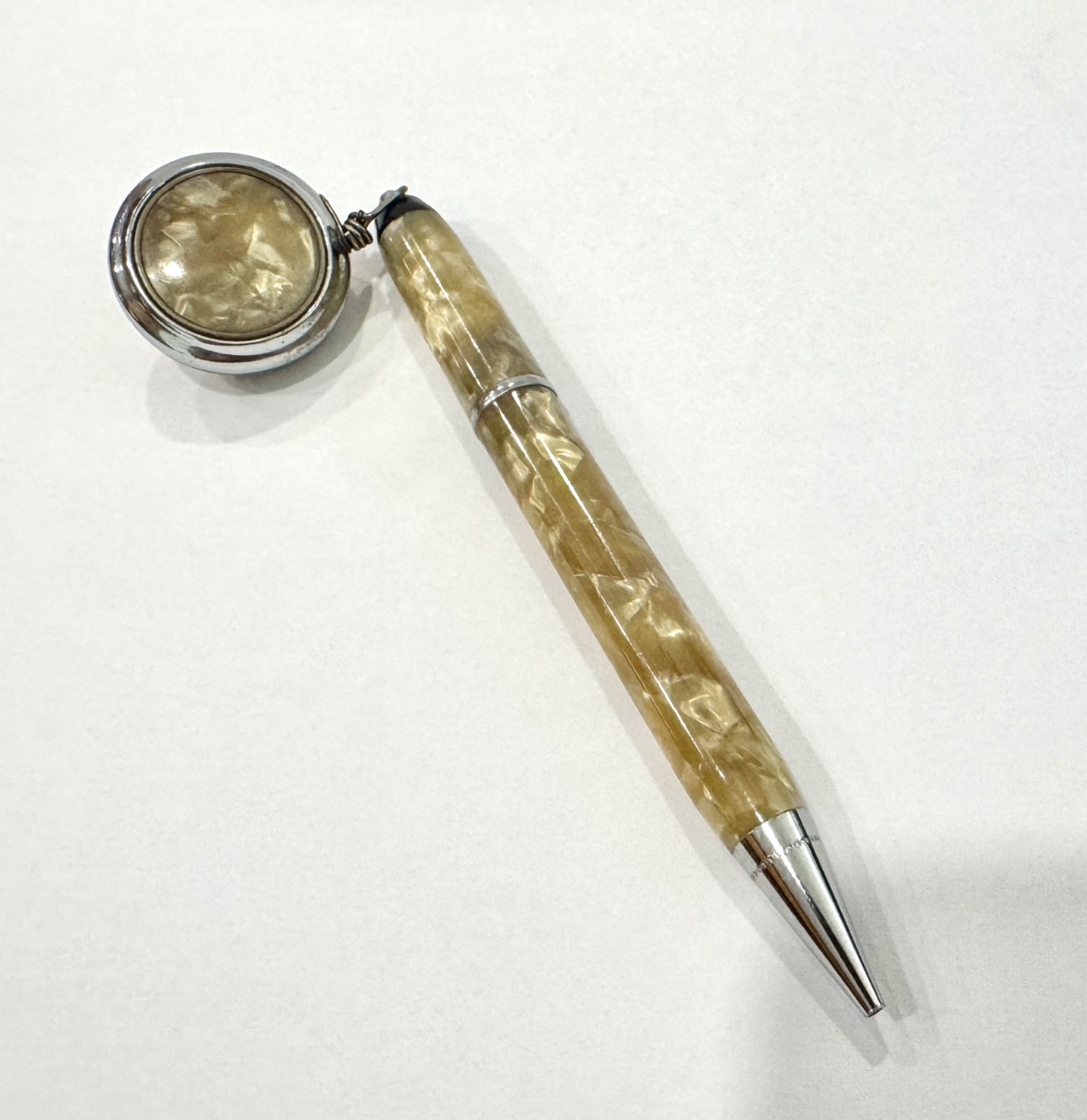 Vintage Ketcham McDougall Ketchall Retractable Mechanical Pencil Pin Fob 1920s