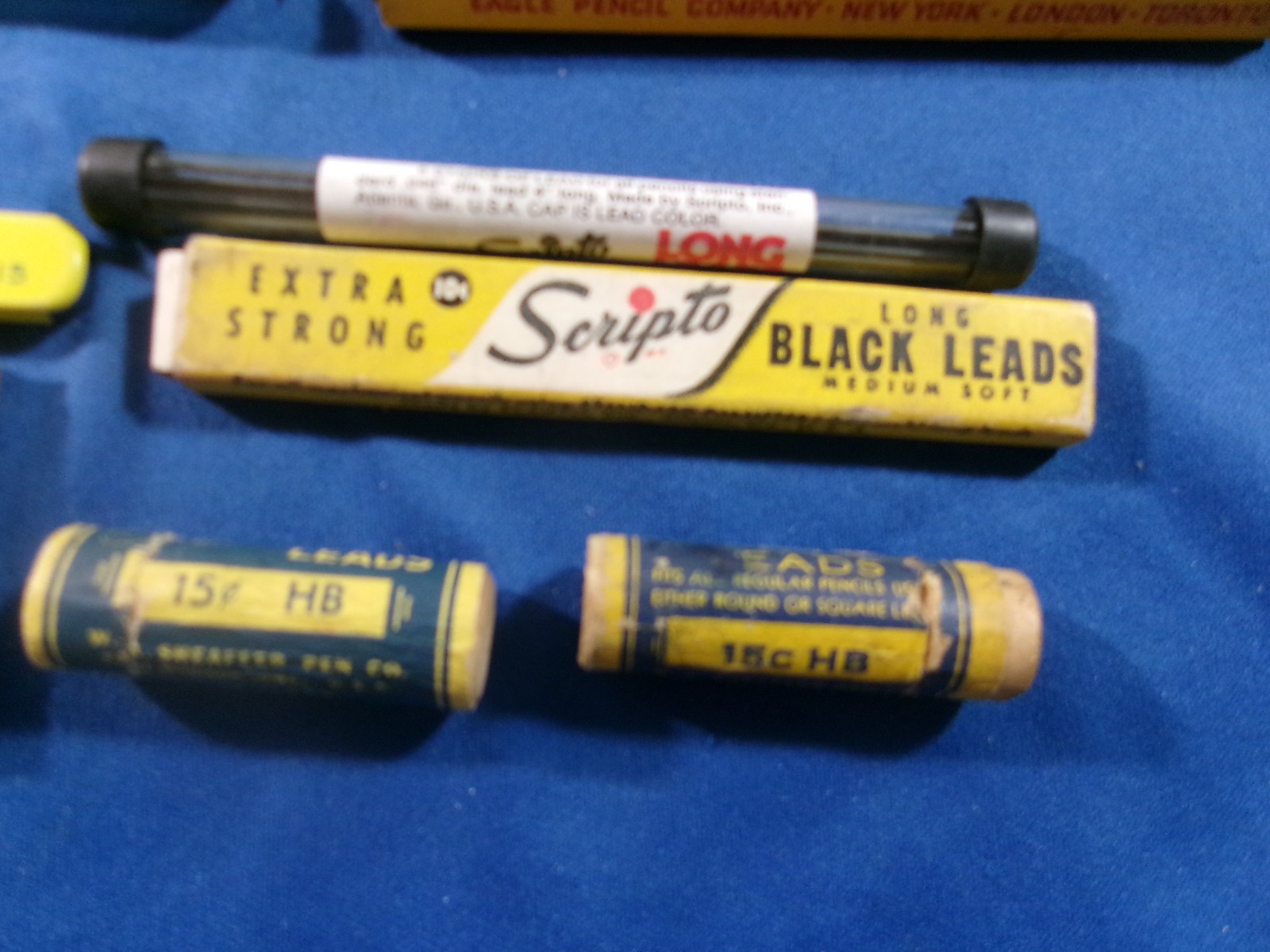 Various Lot of 20 Vintage Mechanical Pencil Lead In Original Containers