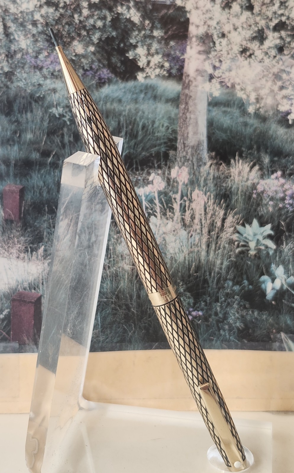Sheaffer 14k Gold-filled Imperial Pencil – Diamond Grid, .9mm (New Old Stock)