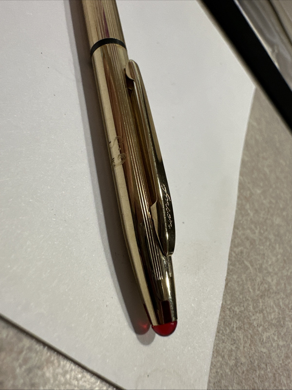 ANSON Vintage Mechanical Pencil Only, Karatclad Heavy Gold Electroplate USA, Box
