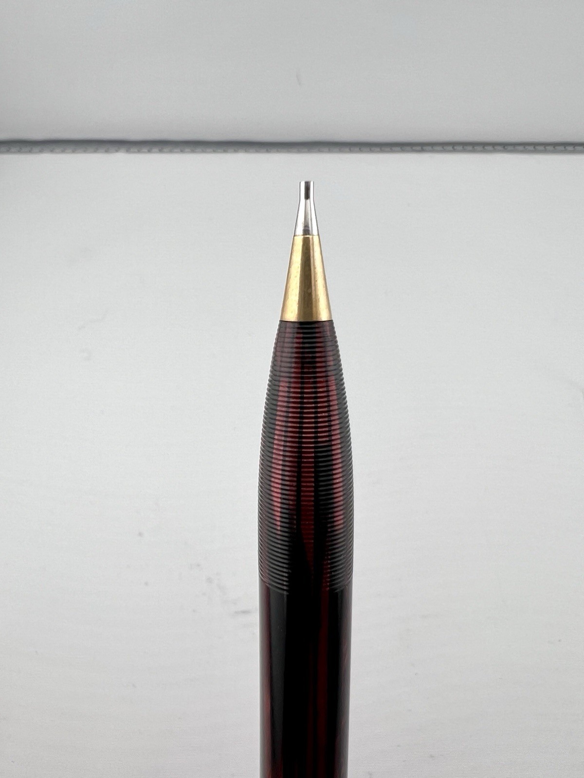Sheaffer Carmine Striated Mechanical Pencil 1940s VFW Presentation Engraved